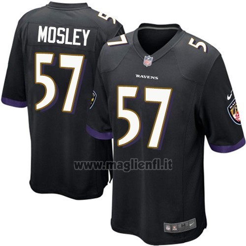 Maglia NFL Game Bambino Baltimore Ravens Mosley Nero